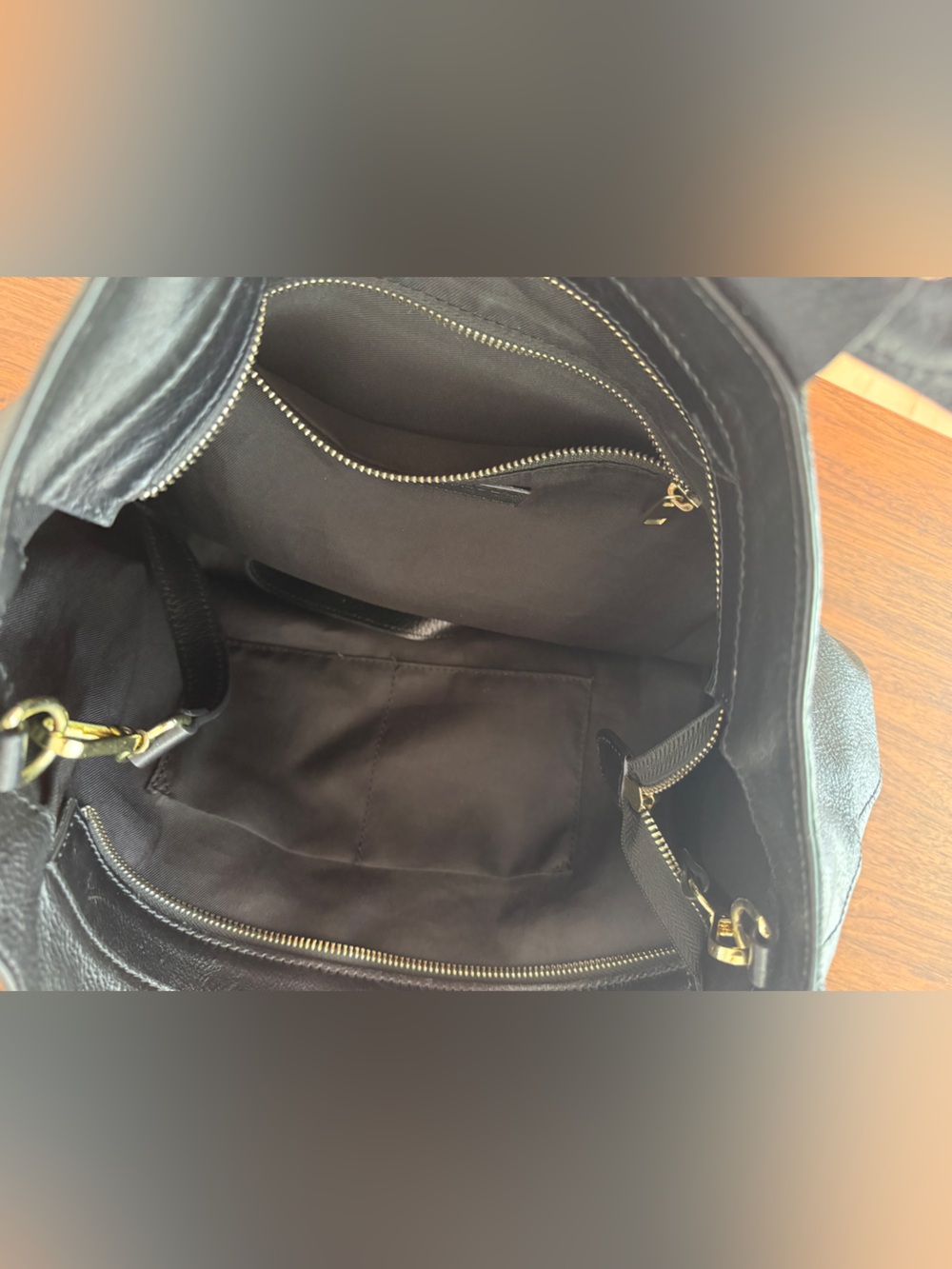 Anna Paola Italian Leather Convertible Tote - Picture 11 of 14